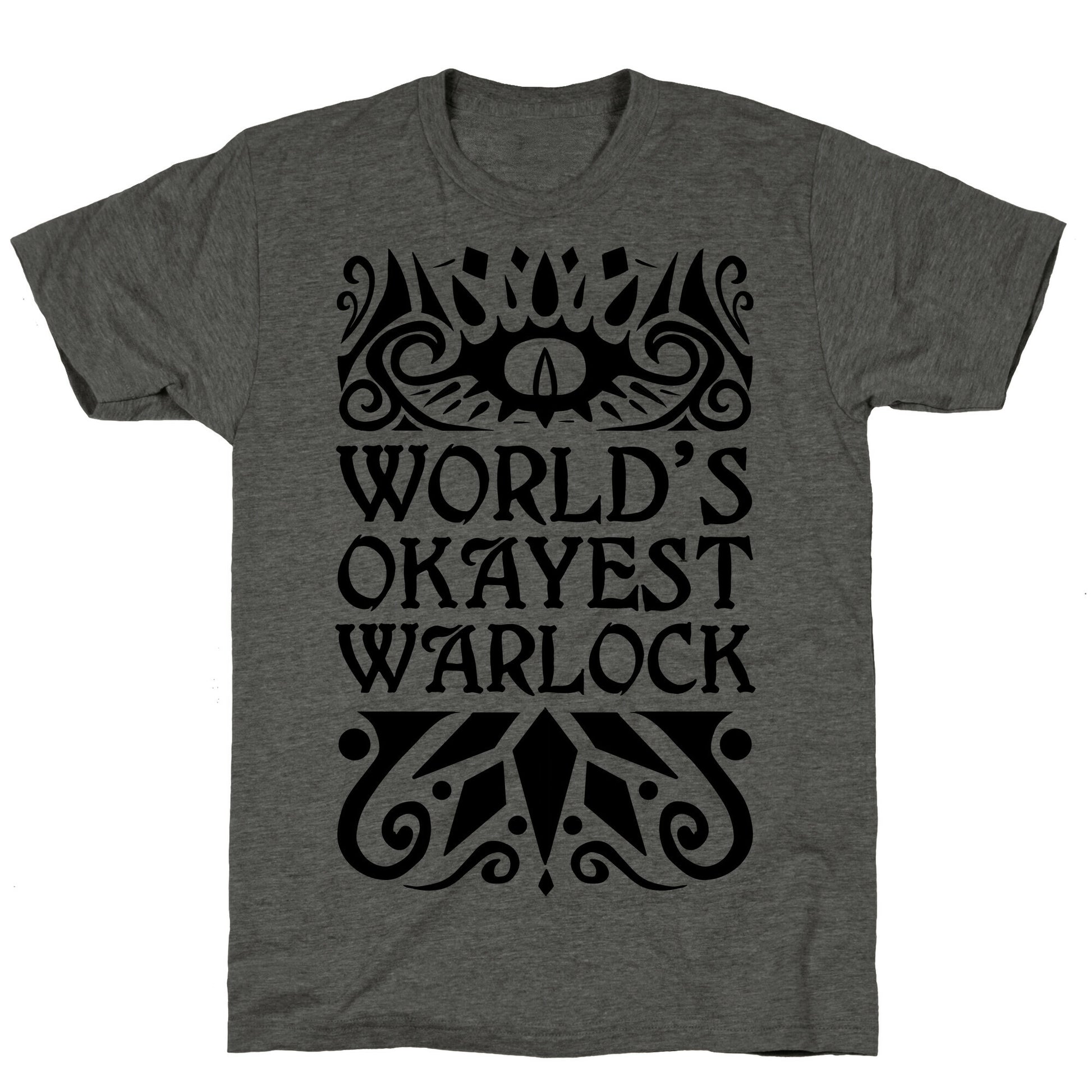 World's Okayest Warlock Unisex Triblend Tee