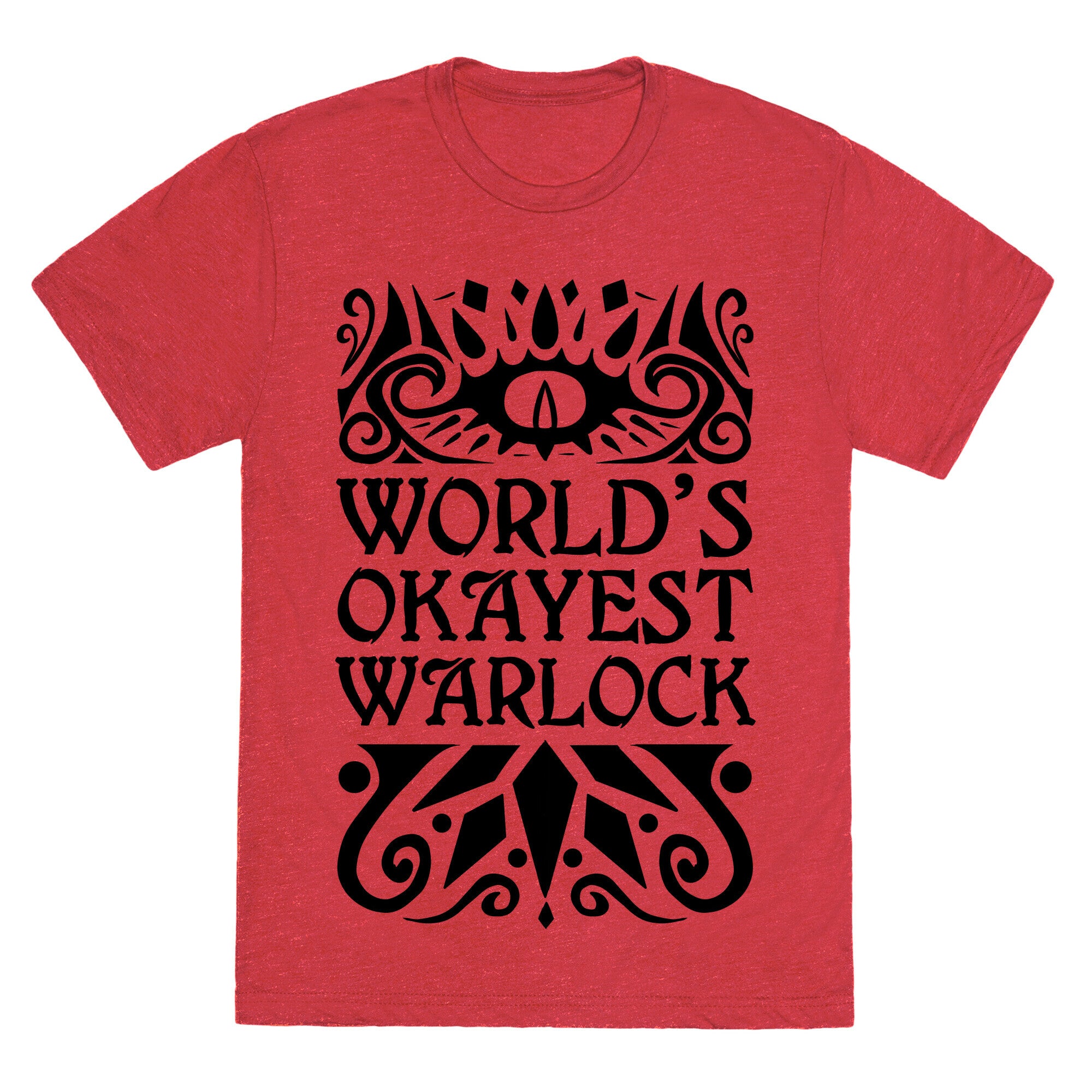 World's Okayest Warlock Unisex Triblend Tee