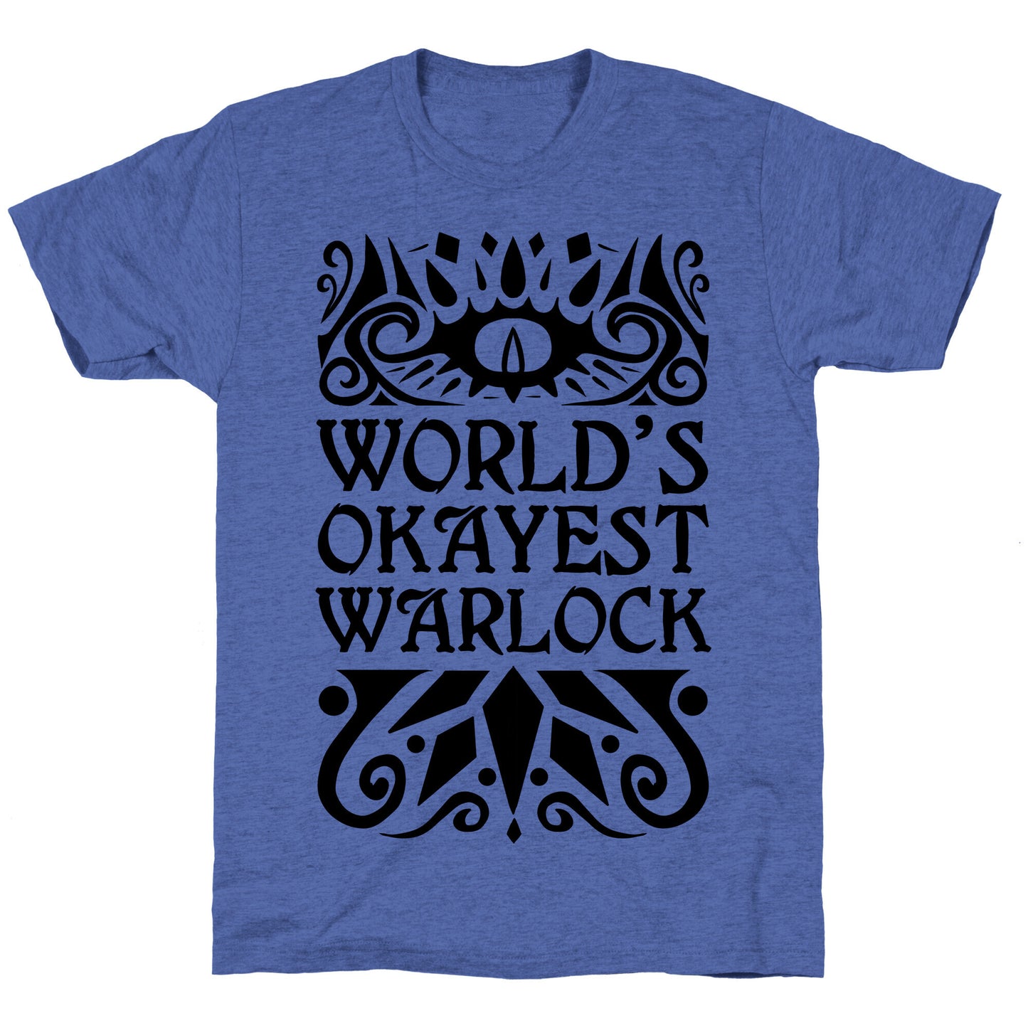 World's Okayest Warlock Unisex Triblend Tee
