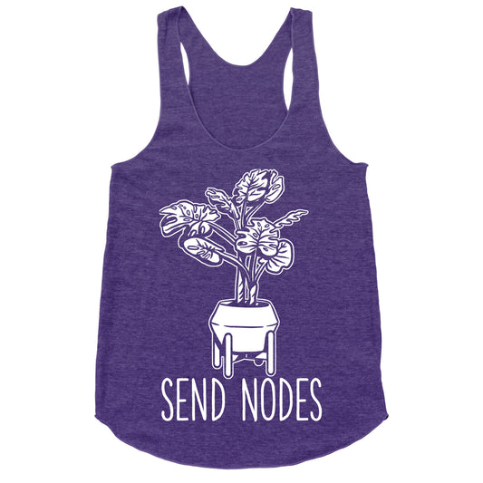 Send Nodes Monstera Racerback Tank