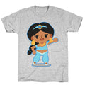 Princess Crossing Jasmine Parody Blue T-Shirt