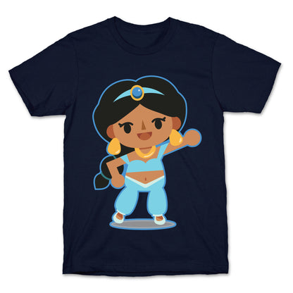 Princess Crossing Jasmine Parody Blue T-Shirt