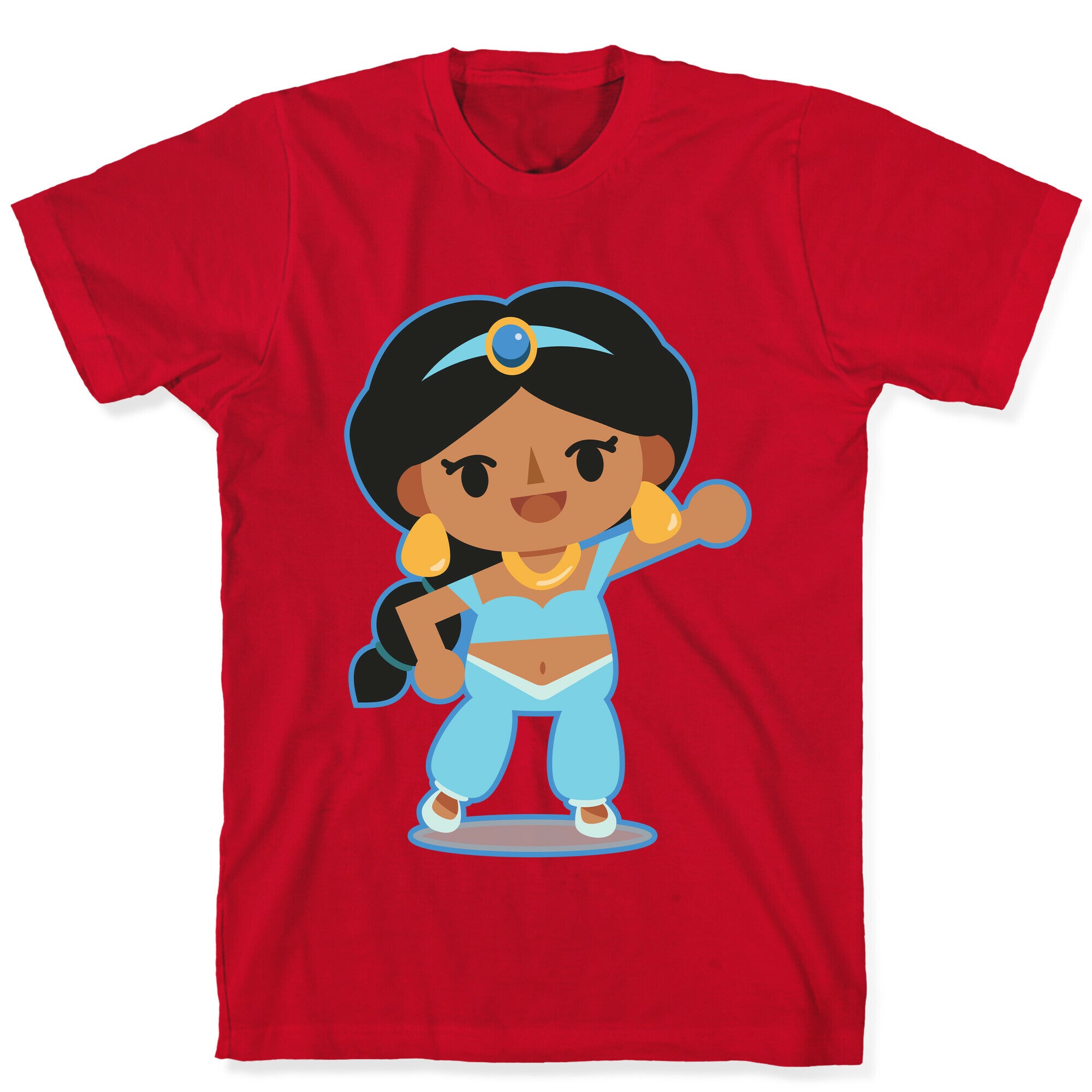 Princess Crossing Jasmine Parody Blue T-Shirt
