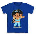 Princess Crossing Jasmine Parody Blue T-Shirt