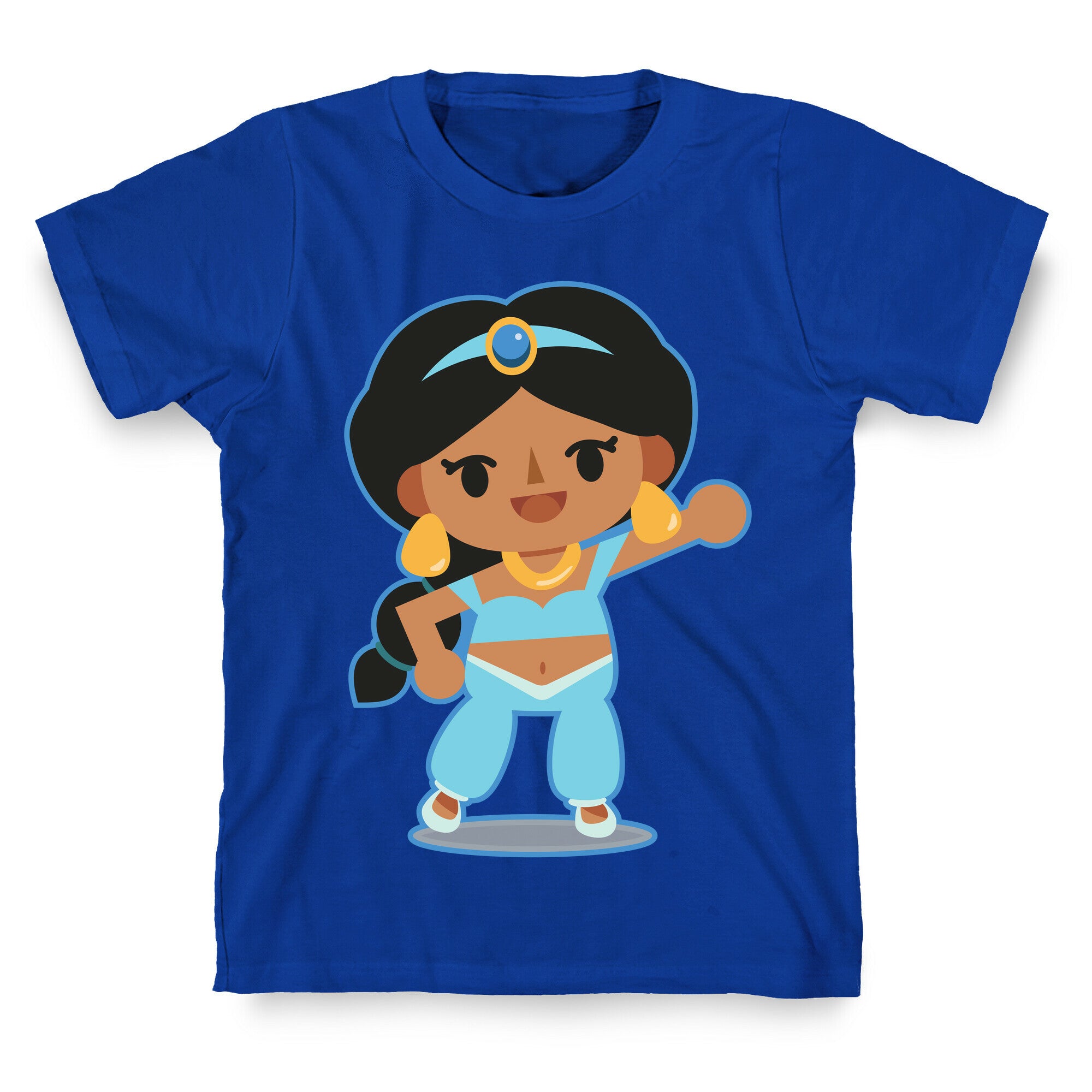 Princess Crossing Jasmine Parody Blue T-Shirt