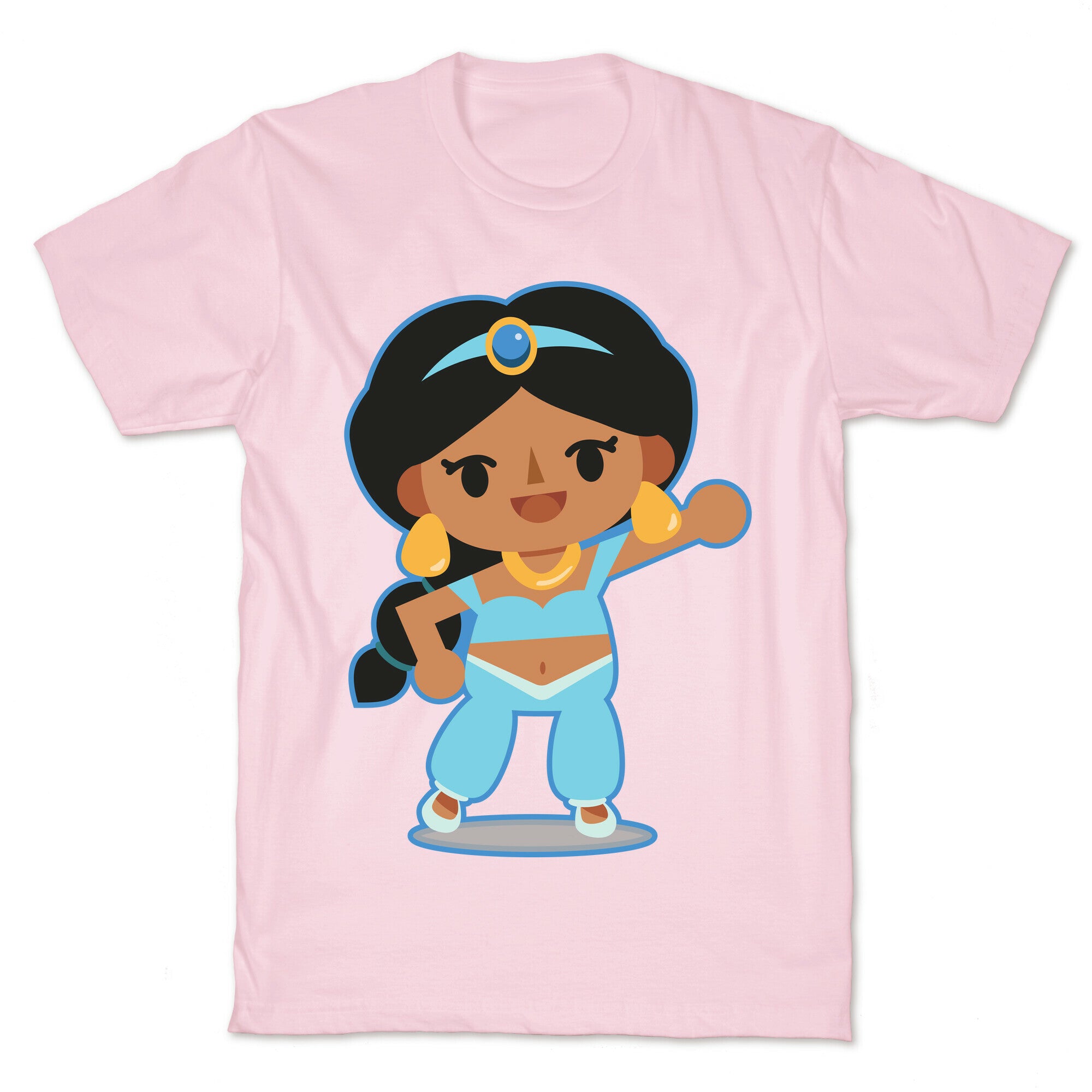 Princess Crossing Jasmine Parody Blue T-Shirt