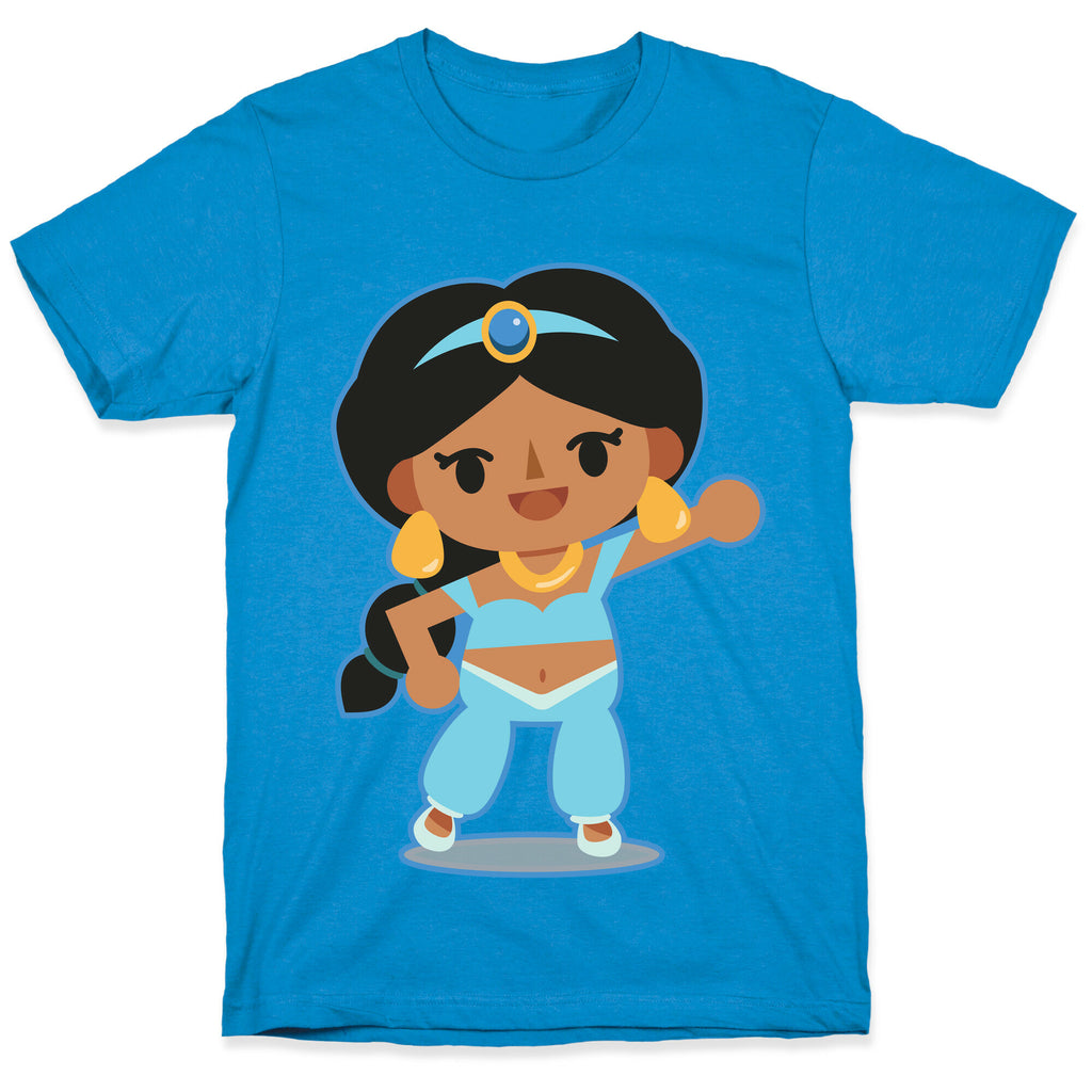Princess Crossing Jasmine Parody Blue T-Shirt