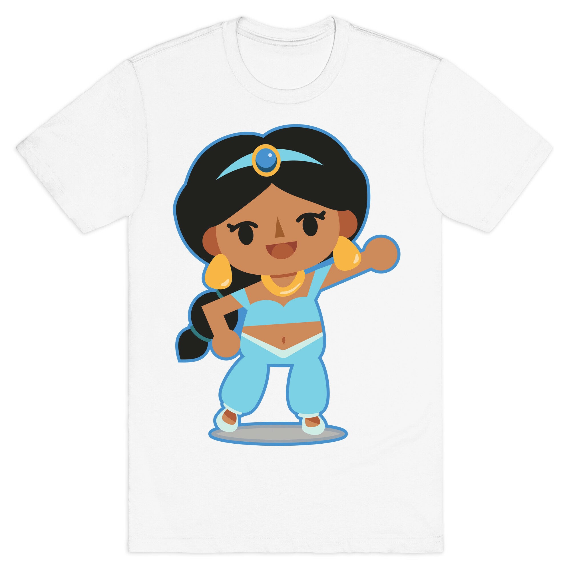 Princess Crossing Jasmine Parody Blue T-Shirt