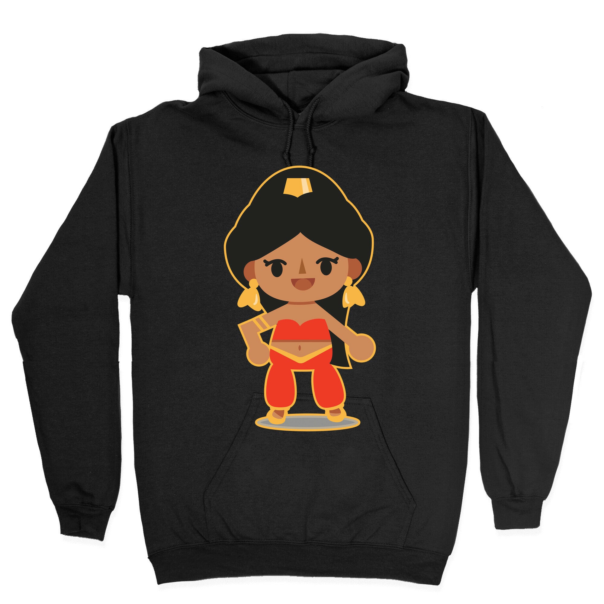 Princess Crossing Jasmine Parody Red Hoodie