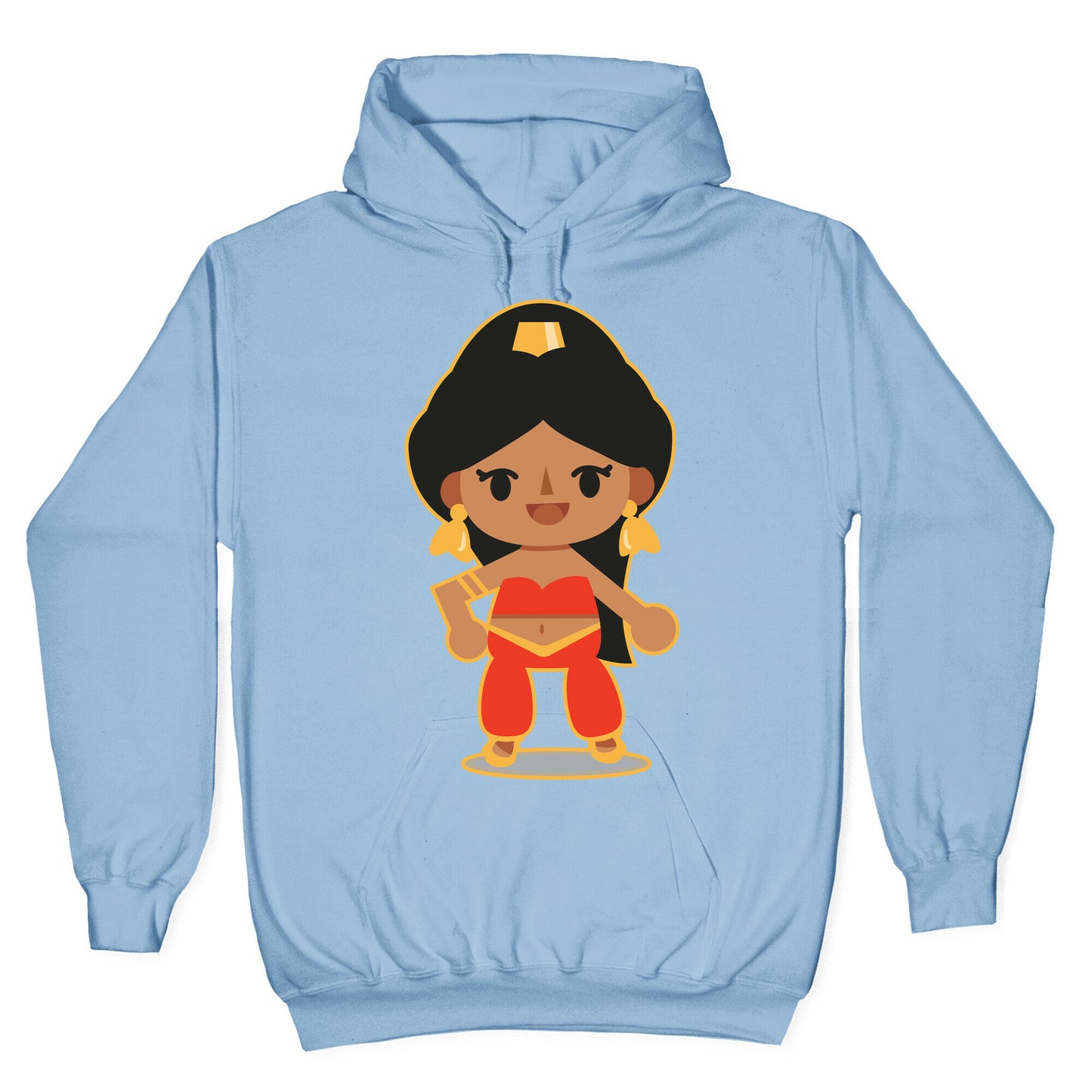 Princess Crossing Jasmine Parody Red Hoodie