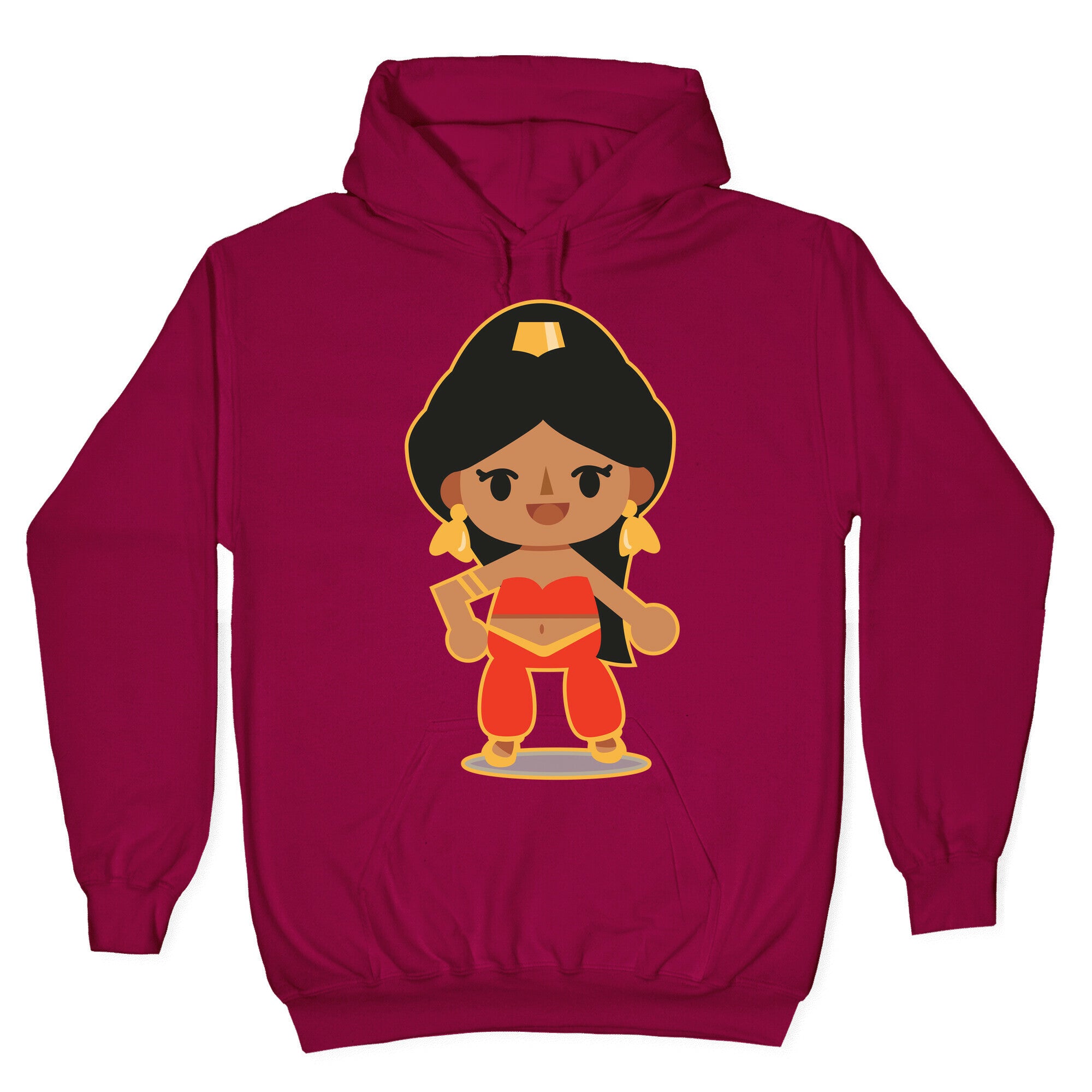 Princess Crossing Jasmine Parody Red Hoodie