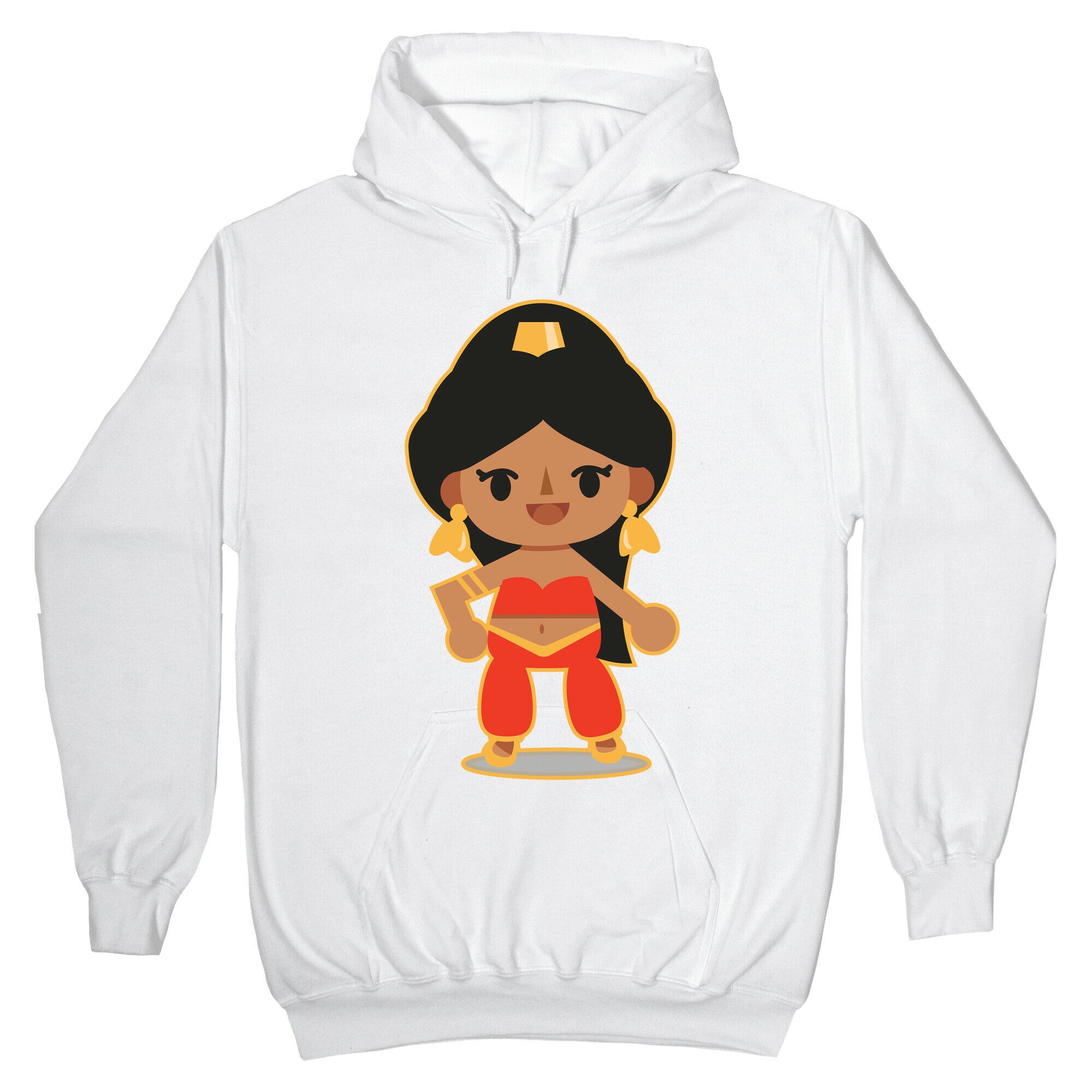 Princess Crossing Jasmine Parody Red Hoodie