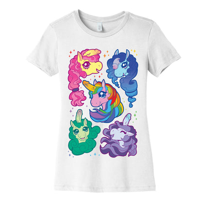 Unicorn Penis Pattern Women's Cotton Tee