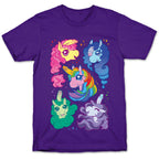 Unicorn Penis Pattern T-Shirt