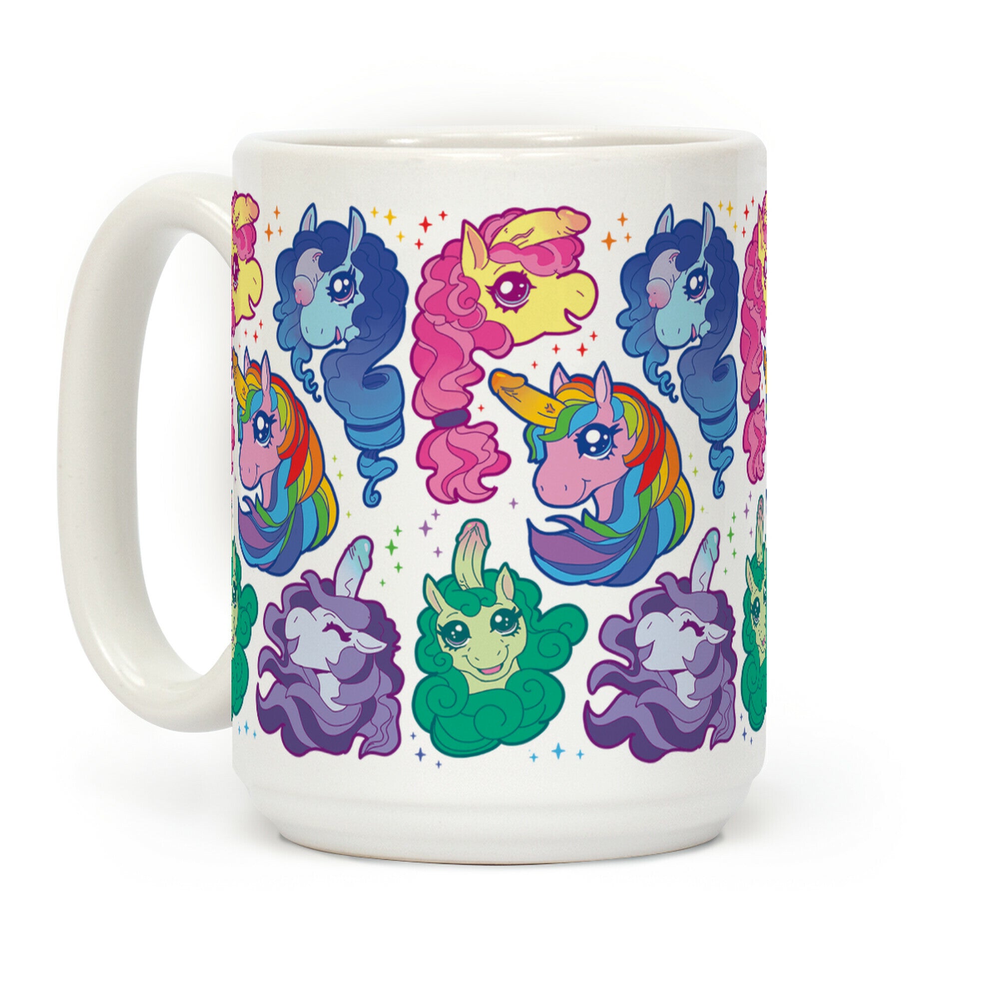 Unicorn Penis Pattern Coffee Mug