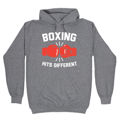 Boxing Hits Different Hoodie