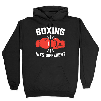 Boxing Hits Different Hoodie
