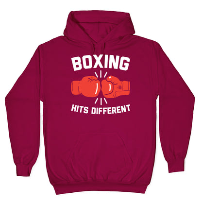 Boxing Hits Different Hoodie