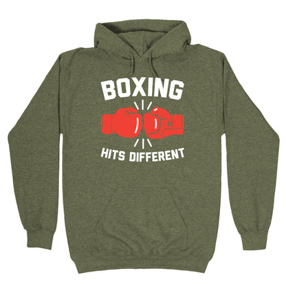 Boxing Hits Different Hoodie