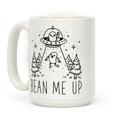 Bean Me Up Alien Coffee Mug