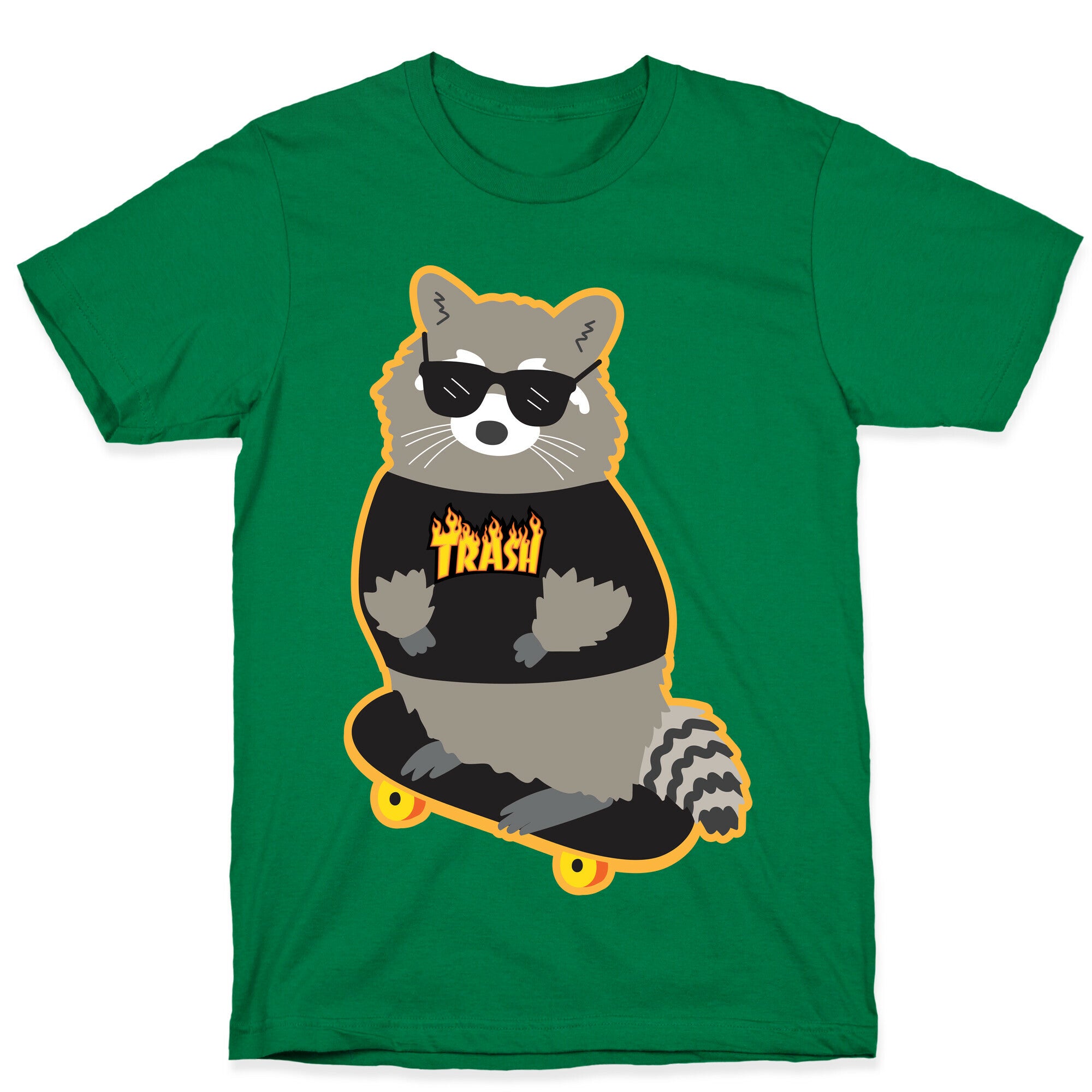 Skate Trash Raccoon Parody T-Shirt