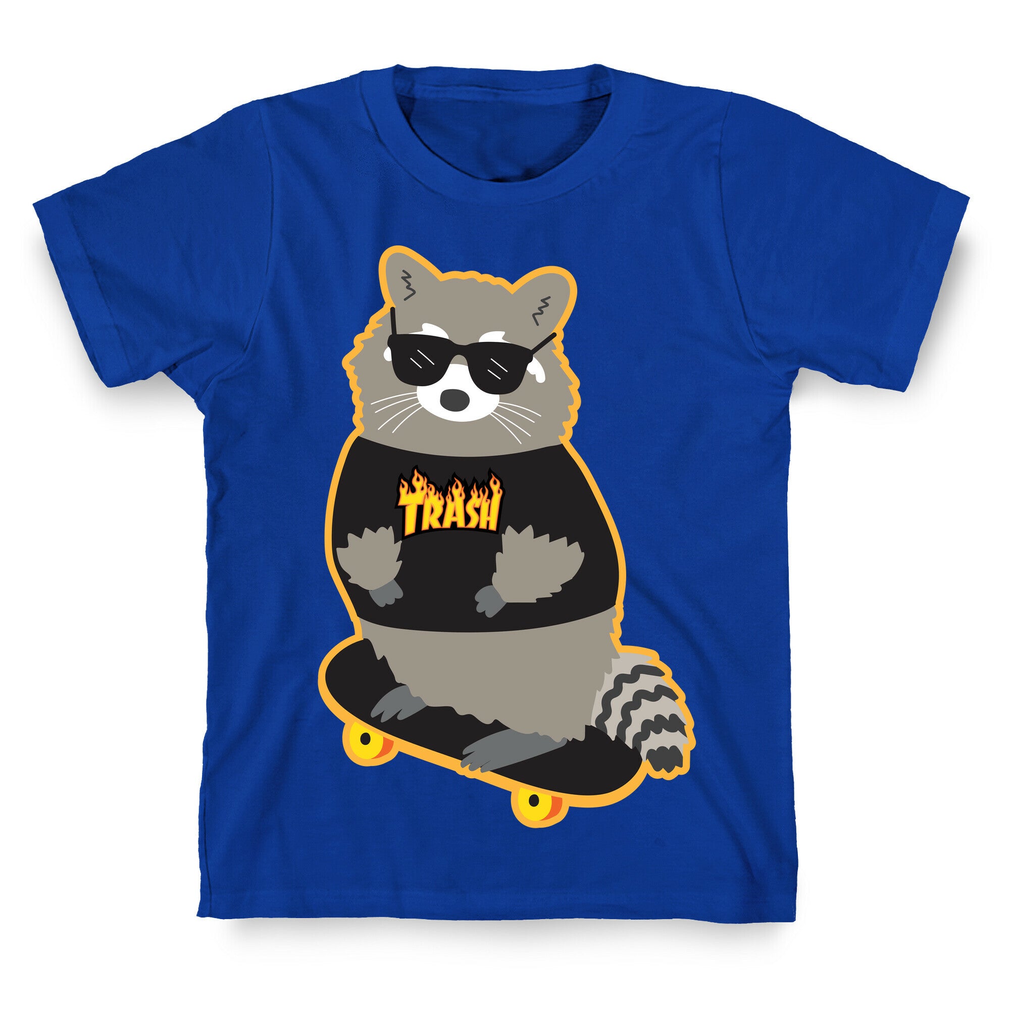 Skate Trash Raccoon Parody T-Shirt