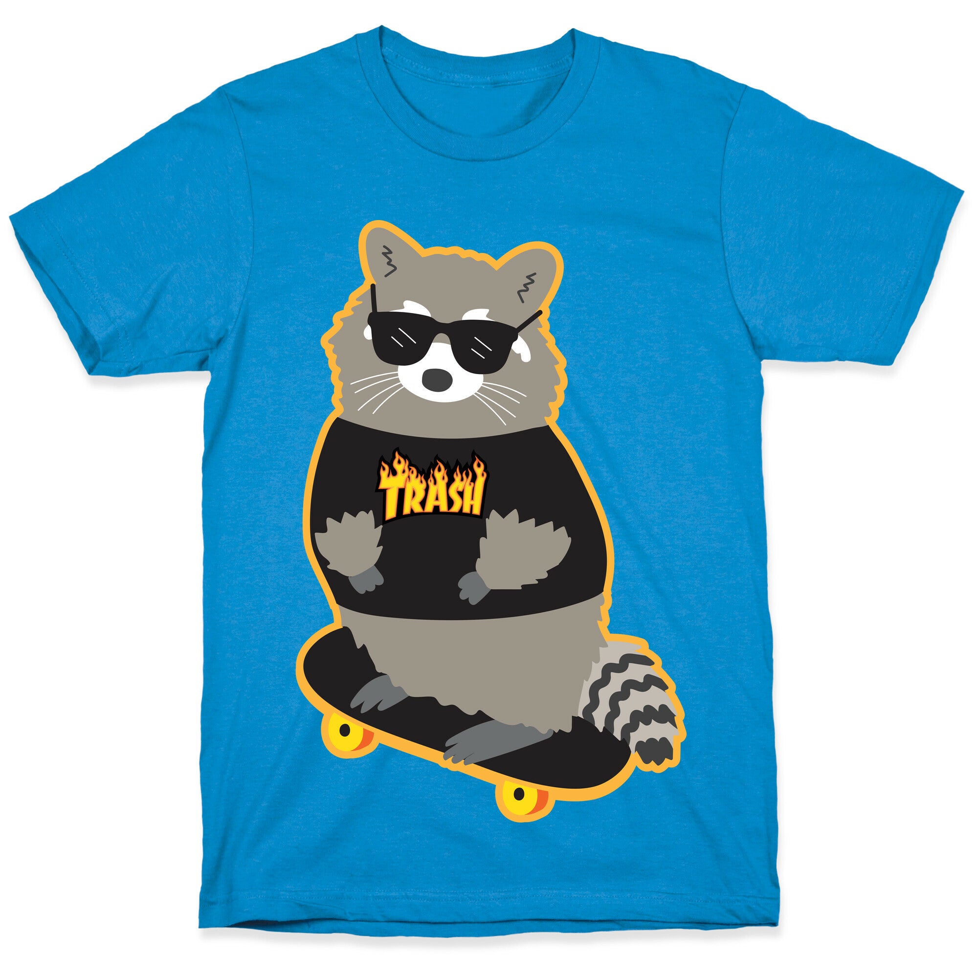 Skate Trash Raccoon Parody T-Shirt