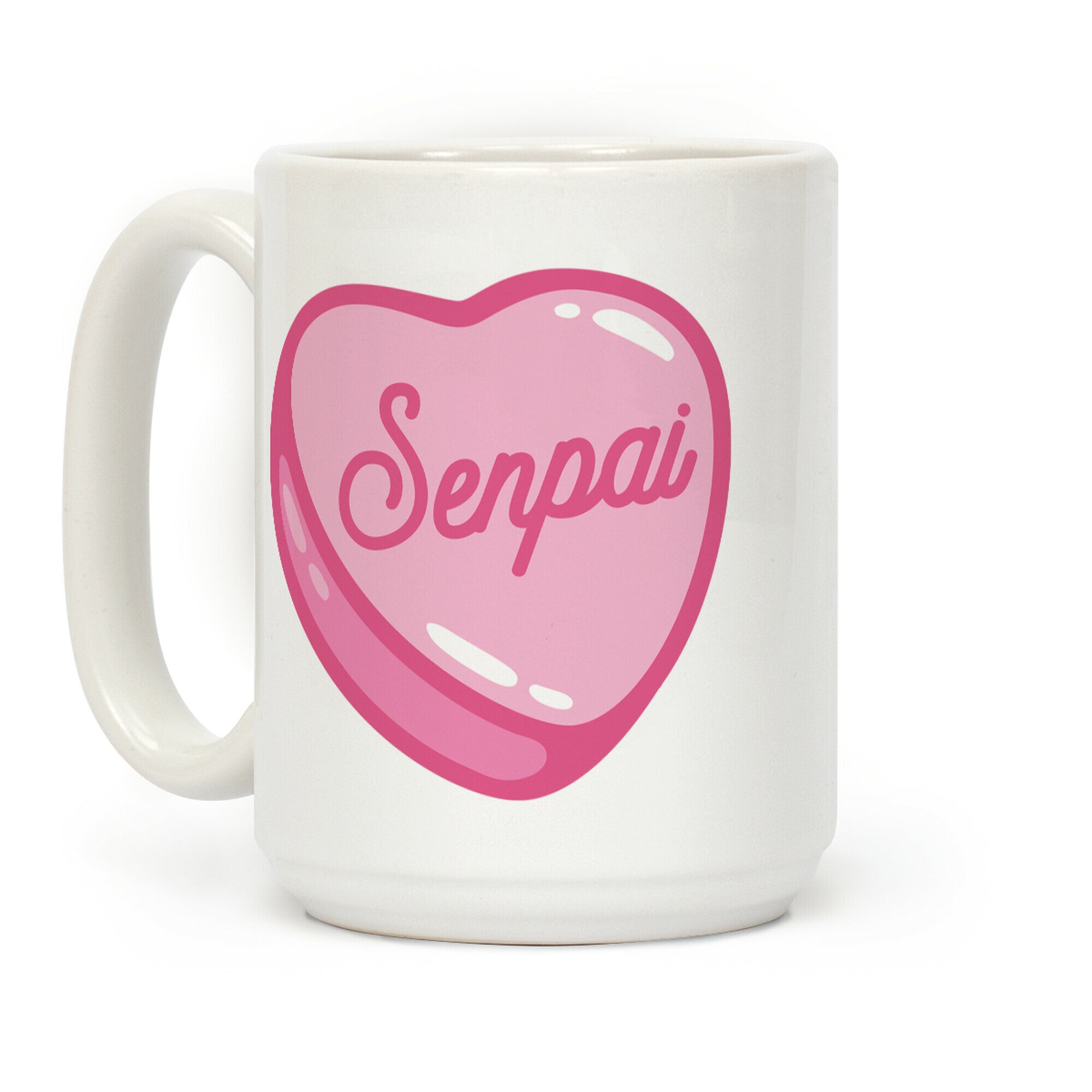 Senpai Candy Heart Coffee Mug
