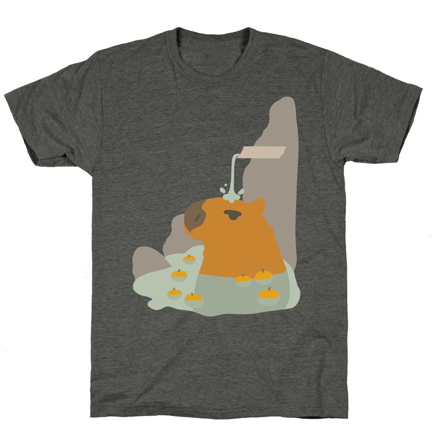 Capybara Hot Spring Unisex Triblend Tee