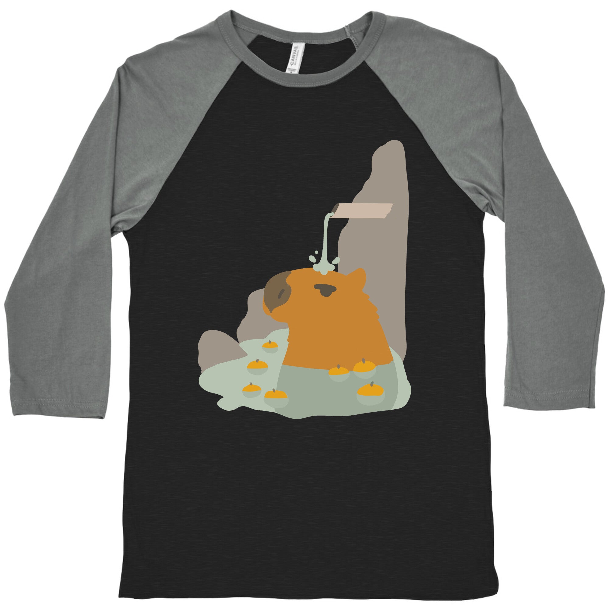 Capybara Hot Spring Baseball Tee