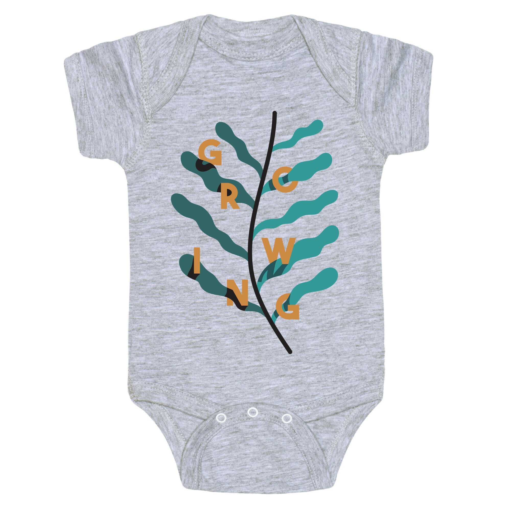 Growing Plant Frond Baby One Piece
