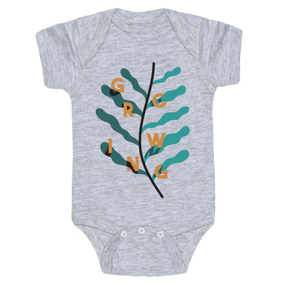Growing Plant Frond Baby One Piece