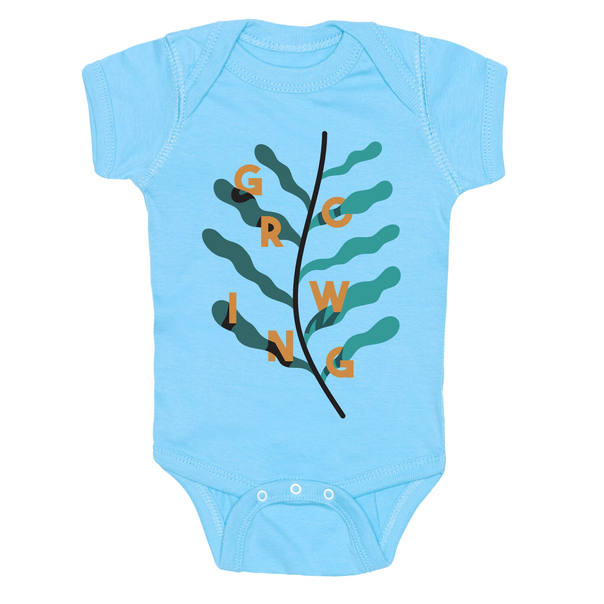 Growing Plant Frond Baby One Piece