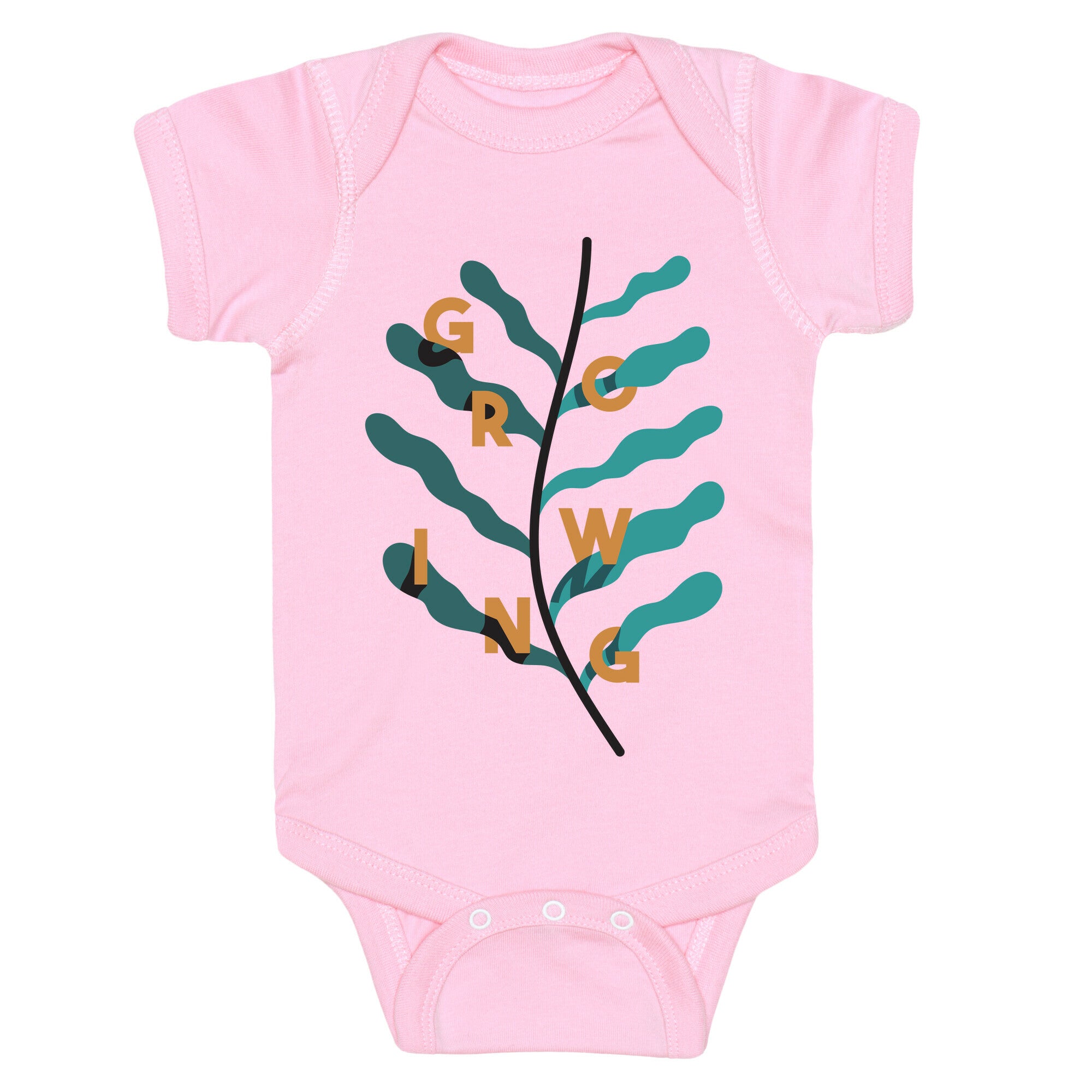 Growing Plant Frond Baby One Piece
