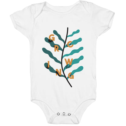 Growing Plant Frond Baby One Piece