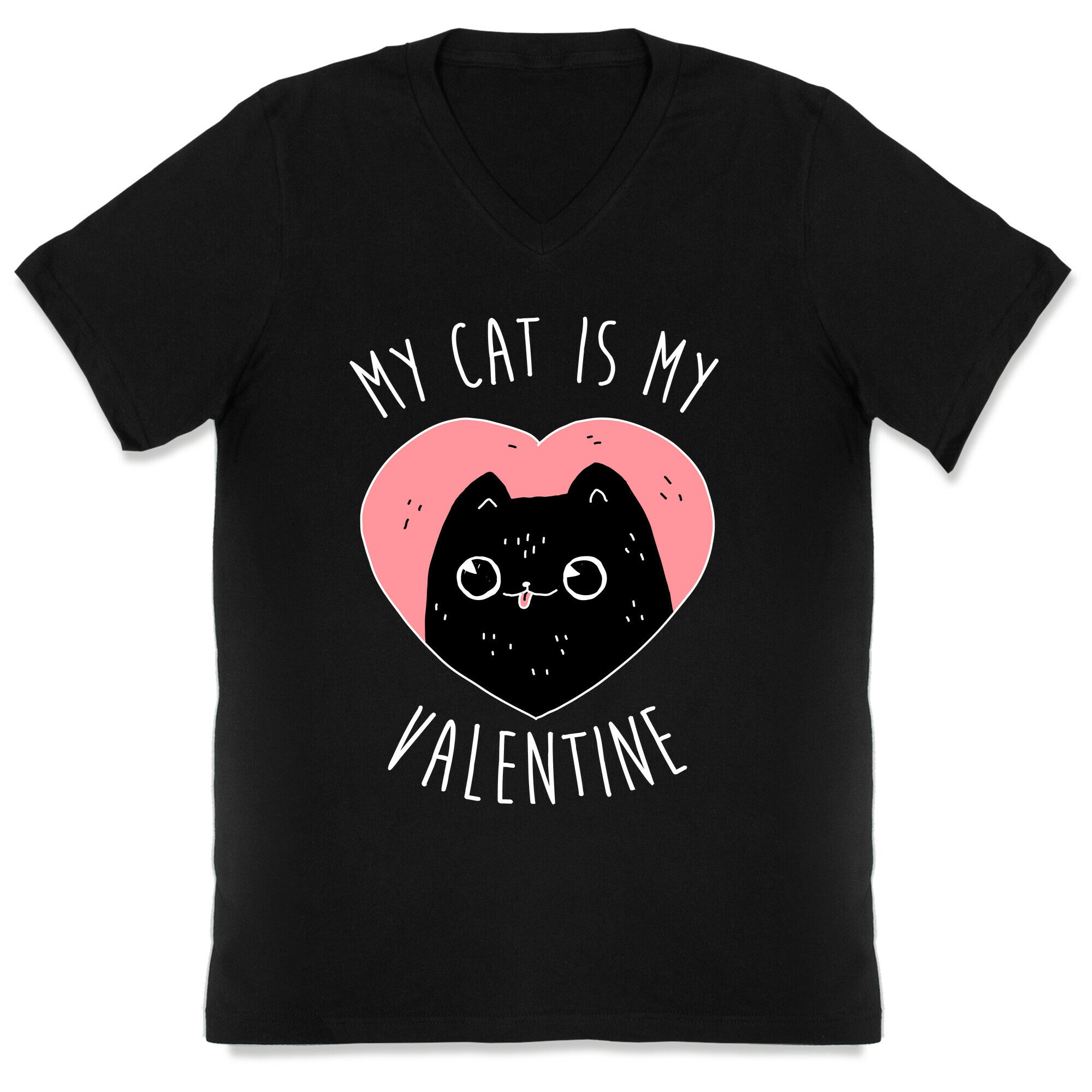 My Cat is My Valentine V-Neck