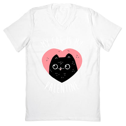 My Cat is My Valentine V-Neck