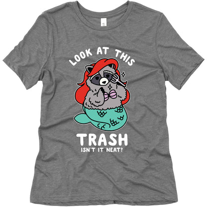 Look At This Trash Isn't It Neat? Raccoon Women's Triblend Tee