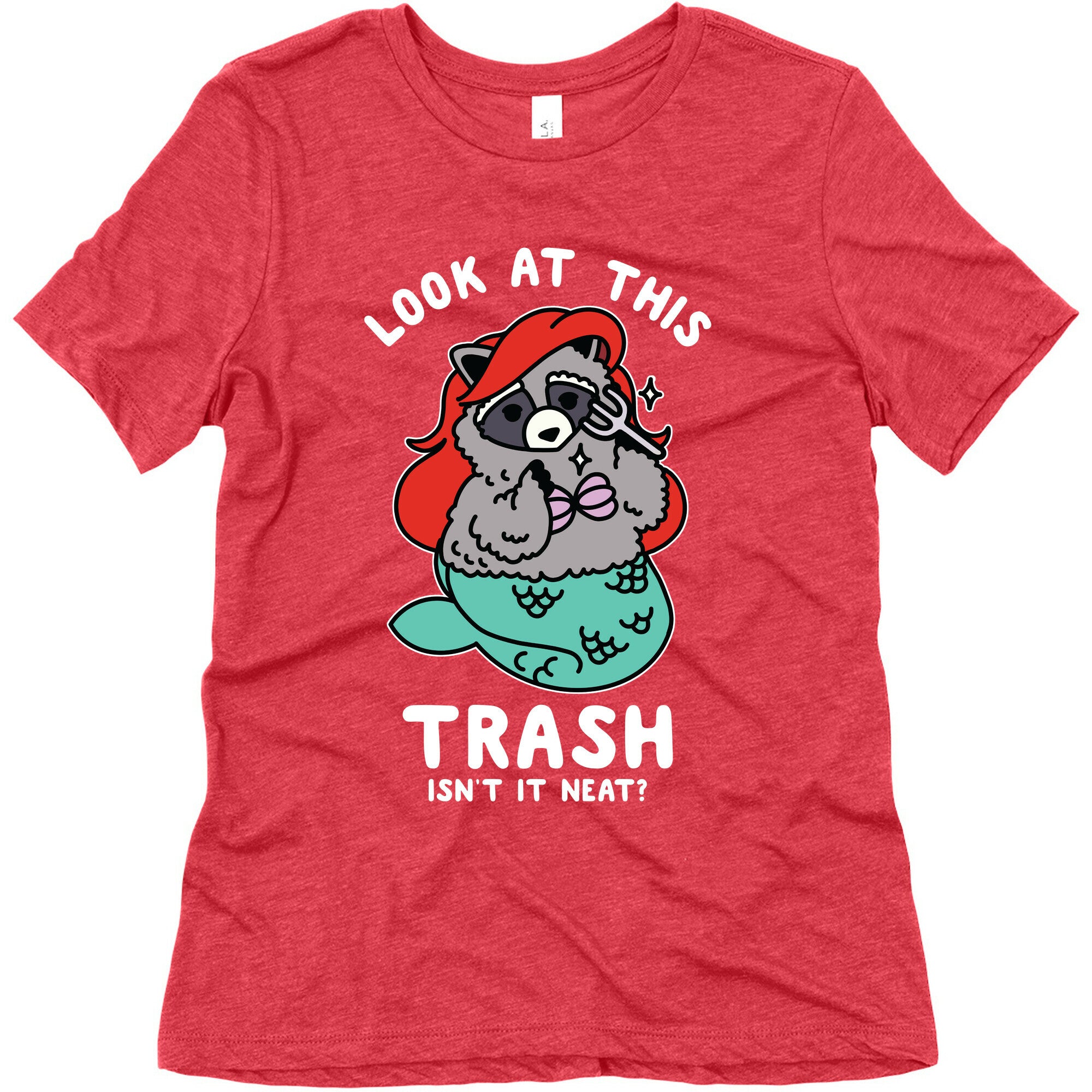 Look At This Trash Isn't It Neat? Raccoon Women's Triblend Tee