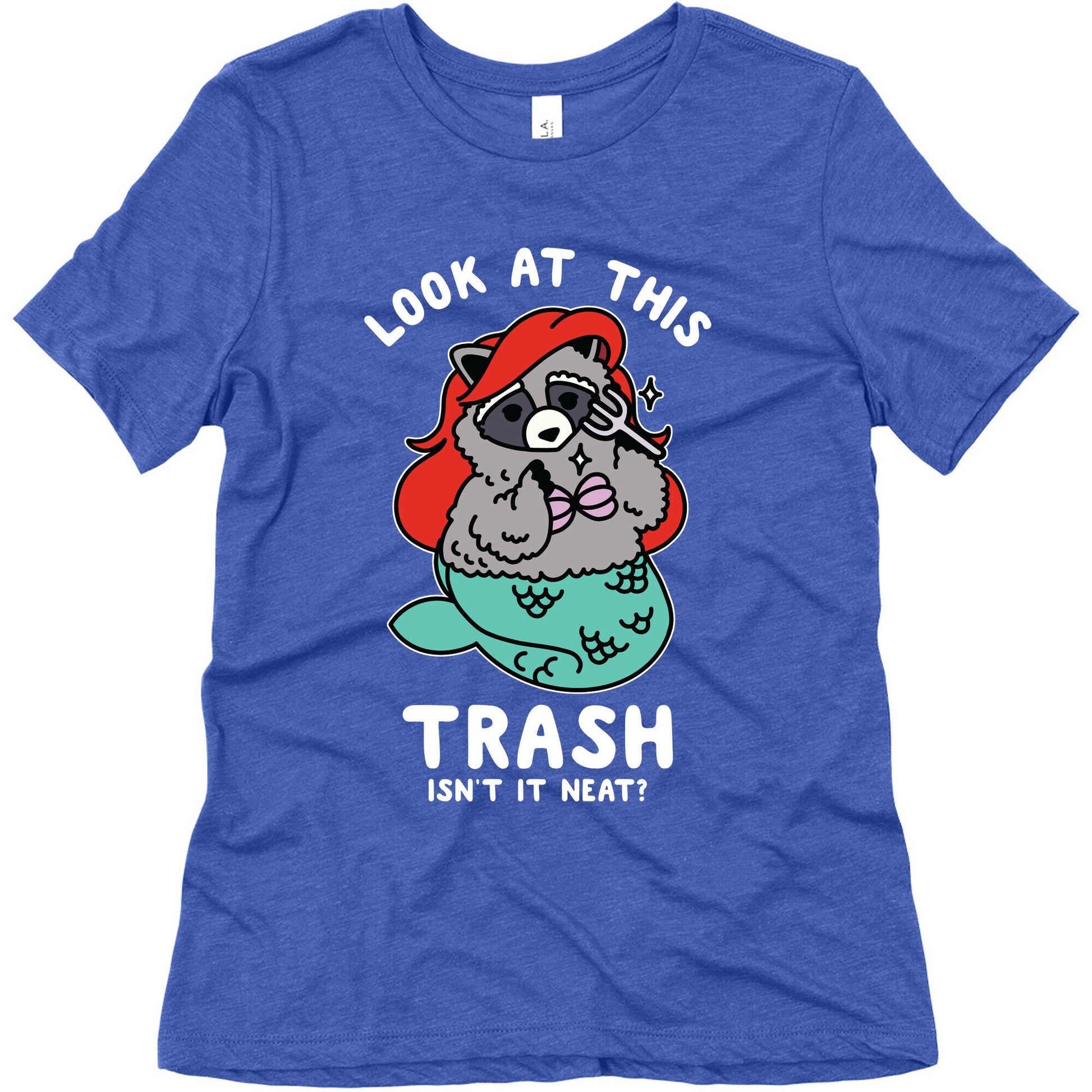 Look At This Trash Isn't It Neat? Raccoon Women's Triblend Tee