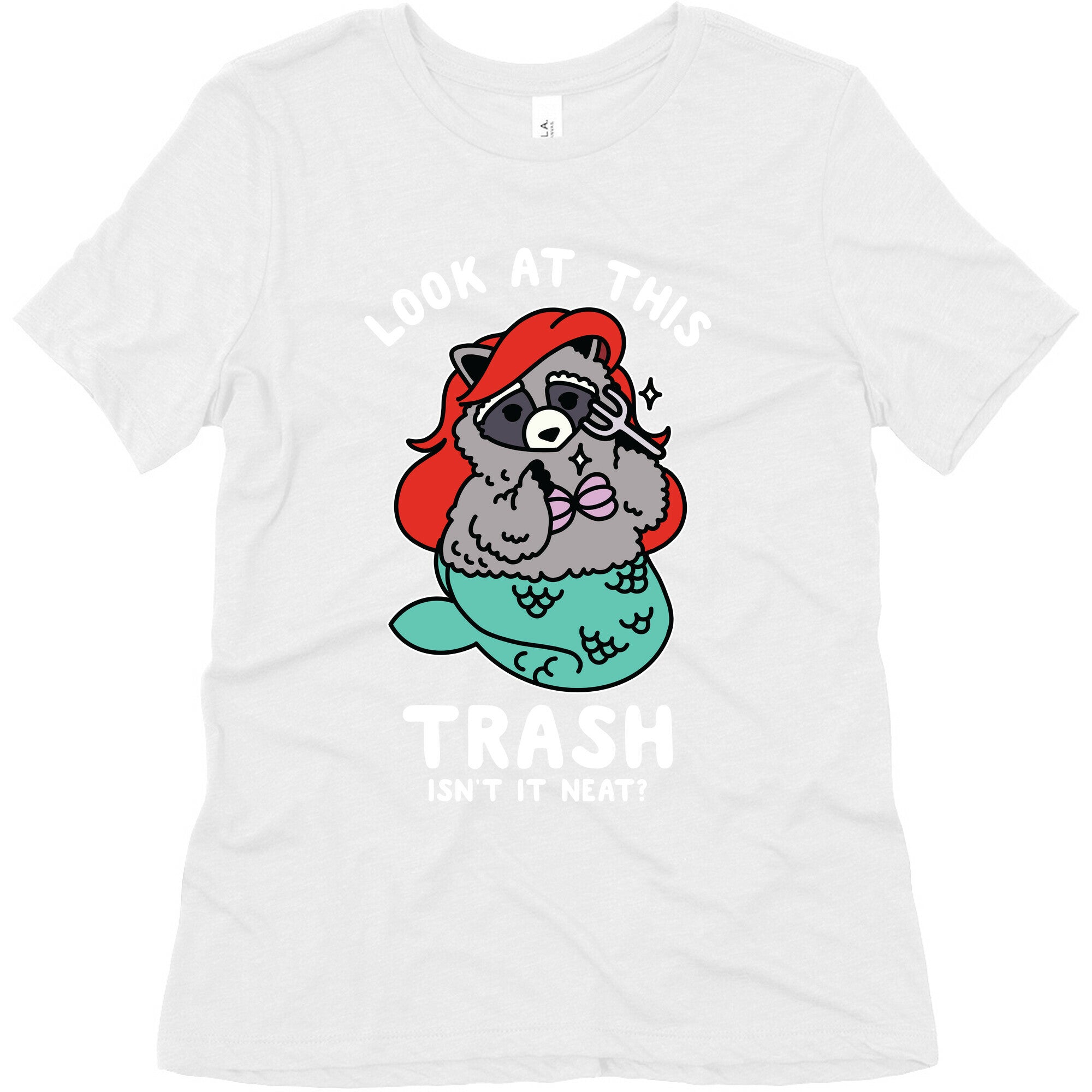 Look At This Trash Isn't It Neat? Raccoon Women's Triblend Tee