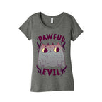 Pawful Evil Women's Triblend Tee
