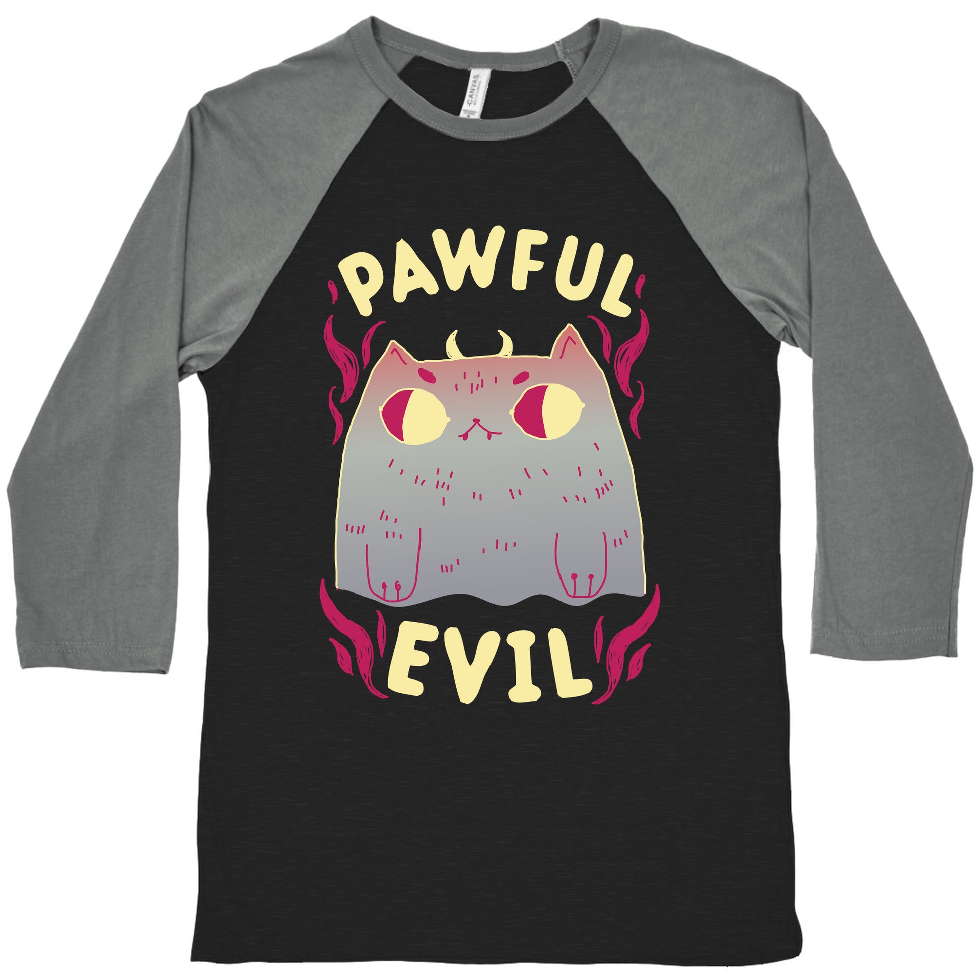 Pawful Evil Baseball Tee