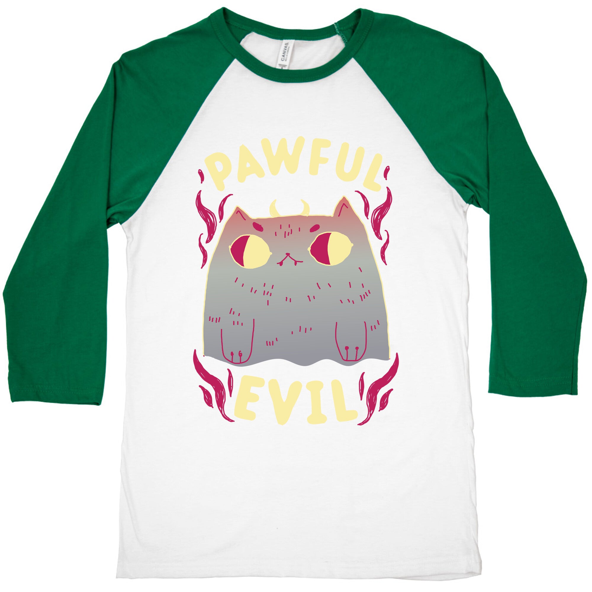 Pawful Evil Baseball Tee