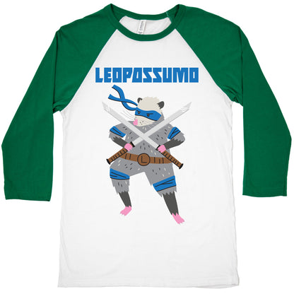 Leopossumo (Leonardo Opossum) Baseball Tee