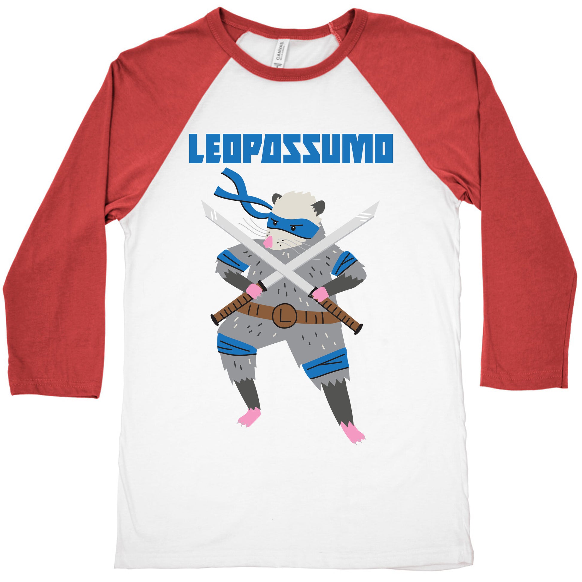 Leopossumo (Leonardo Opossum) Baseball Tee