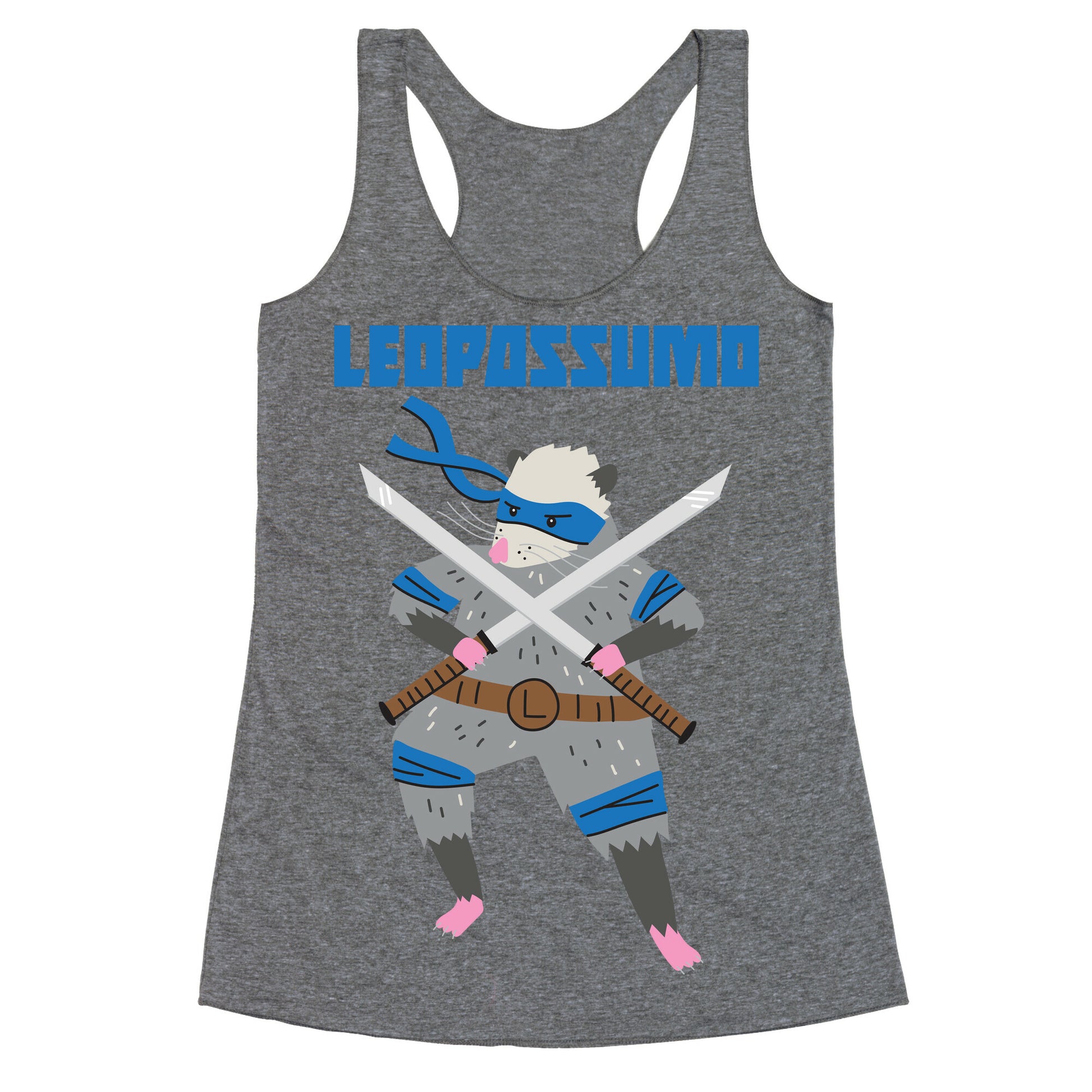 Leopossumo (Leonardo Opossum) Racerback Tank
