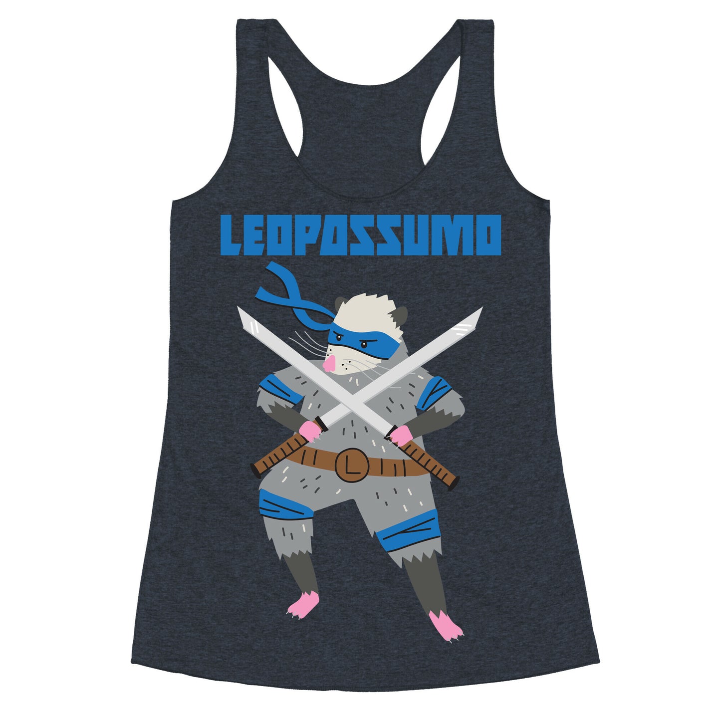 Leopossumo (Leonardo Opossum) Racerback Tank