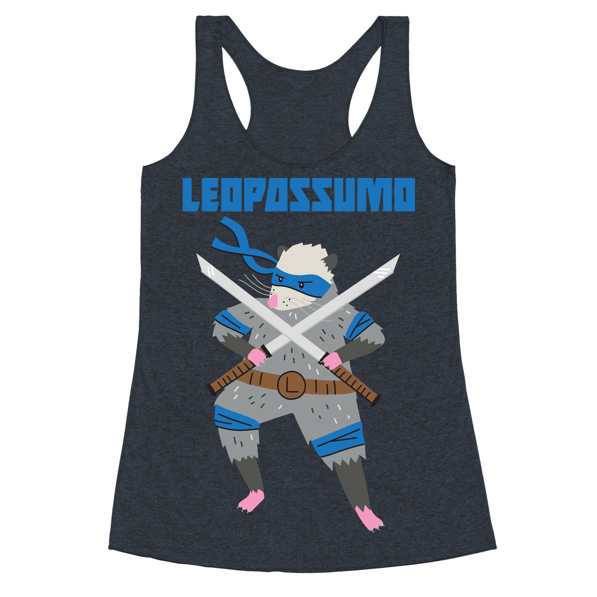 Leopossumo (Leonardo Opossum) Racerback Tank