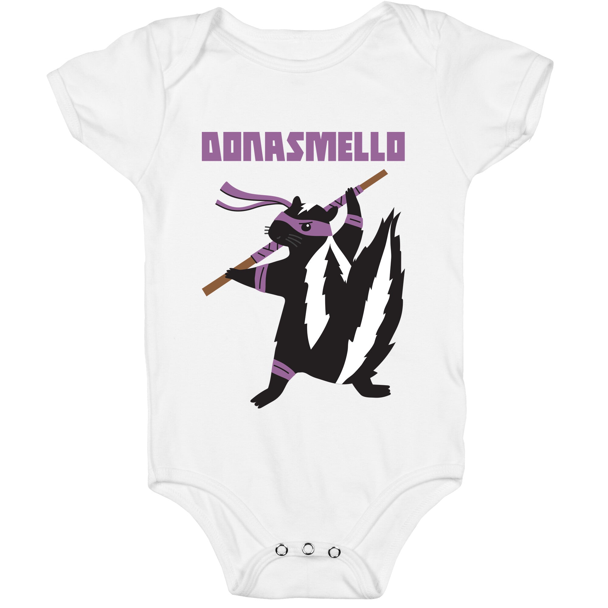 Donasmello (Donatello Skunk) Baby One Piece